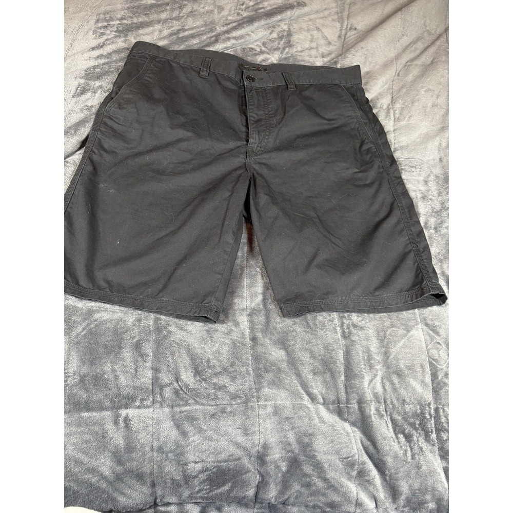 Mens John Varvatos Khaki Shorts 38 Black Cotton Chino - Picture 1 of 8